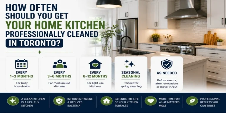 Professional deep cleaning of a home kitchen in Toronto