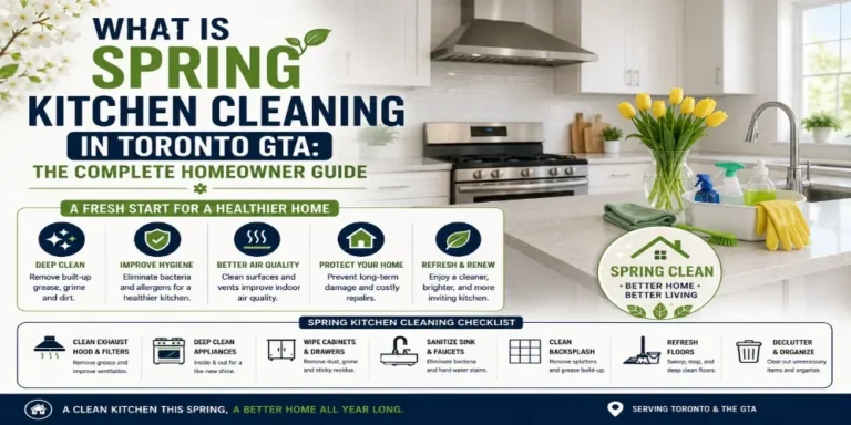 Professional kitchen cleaning in a modern Toronto condo kitchen