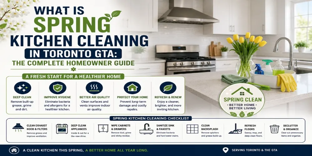Professional kitchen cleaning in a modern Toronto condo kitchen